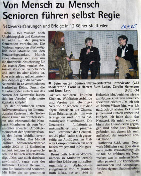 Willkommen im SeniorenNetzwerk Holweide e.V.